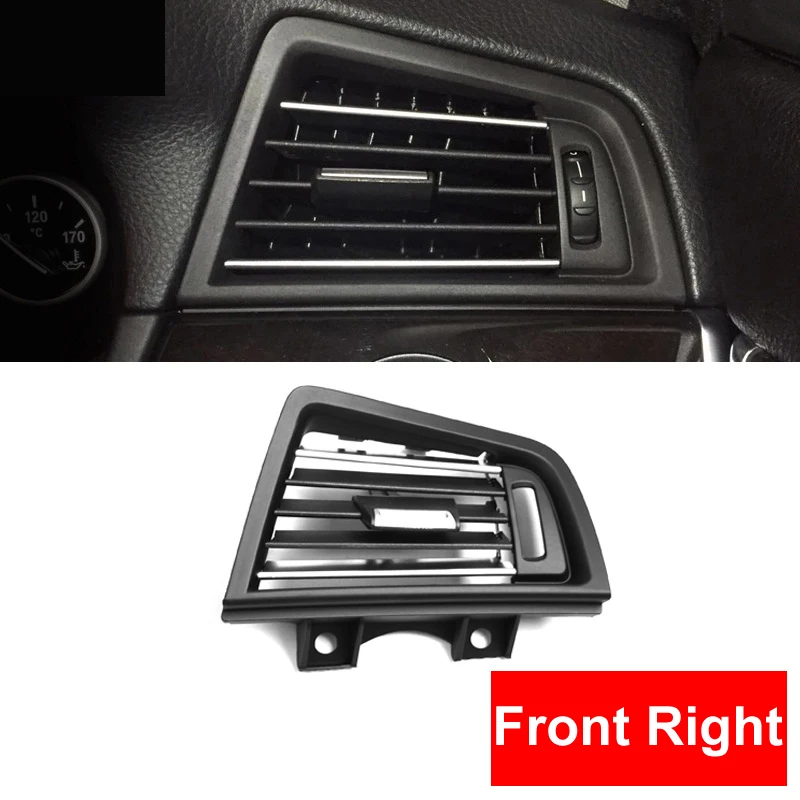 RHD Front Row Wind Left/Center/Right/Rear Air Conditioning Vent Grill Outlet Panel With Chrome Plate For BMW 5 Series F10 F18 | Автомобили