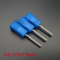 10pcs 3 17517mm corn teeth end mill milling cutter cnc router bits tools pcb printed circuit board cutter on hdffiber glass