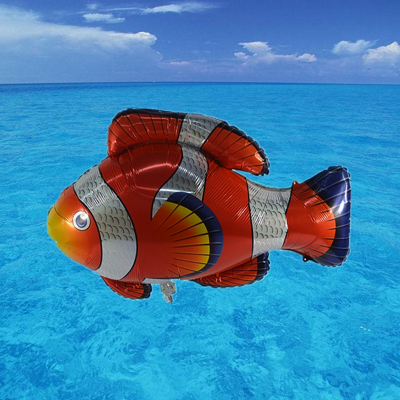 1 шт. большой красный Deep Sea FishBalloon для детей день рождения море тема вечерние украшения Фольга баллоны игрушки с новым годом