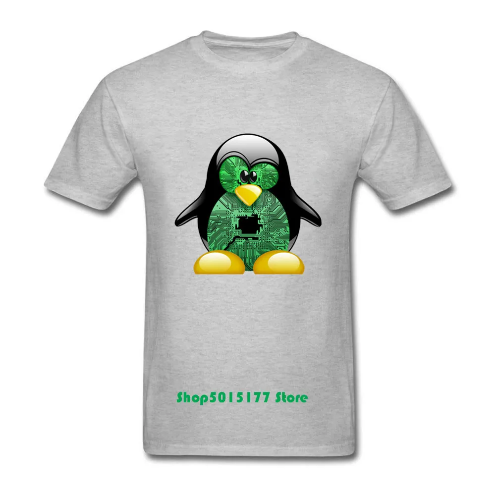 Забавная аниме Пингвин Linux Jokerman Футболка мужская Tux с коротким рукавом-рубашка