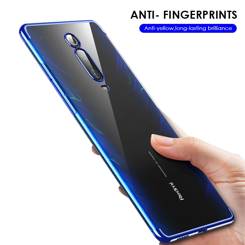 CHYI чехол для xiaomi 9T pro Global Plating мягкий прозрачный черный redmi k20 противоударный mi 9t Coque
