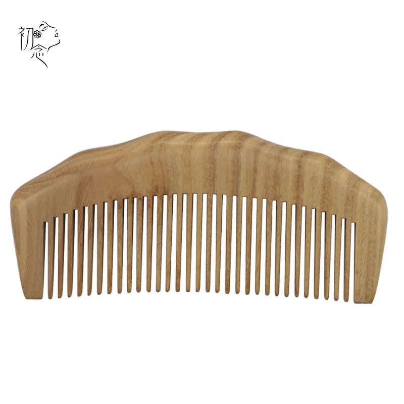 Wooden Green Sandalwood Combs MINI Pocket Intensive Comb Hair Brush Straightener Escova Hairbrush For Daughter Best Gift 003 | Красота и