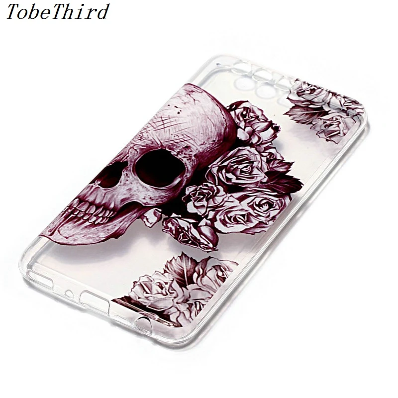 TobeThird For Huawei P10 Plus Case Soft Colorful Pattern Transparent TPU Back Cover Ascend |