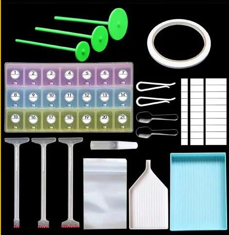 2019 Новое поступление 5D инструменты для вышивки картин со стразами 42 коробка