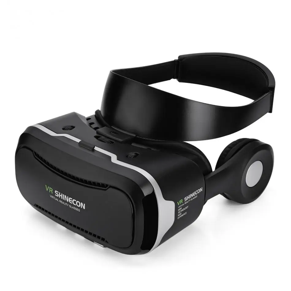 VR Shinecon 4,0 стерео виртуальной реальности смартфон 3D очки гарнитура Google VR коробка наушников Управление кнопка для 3,5-5," мобильный