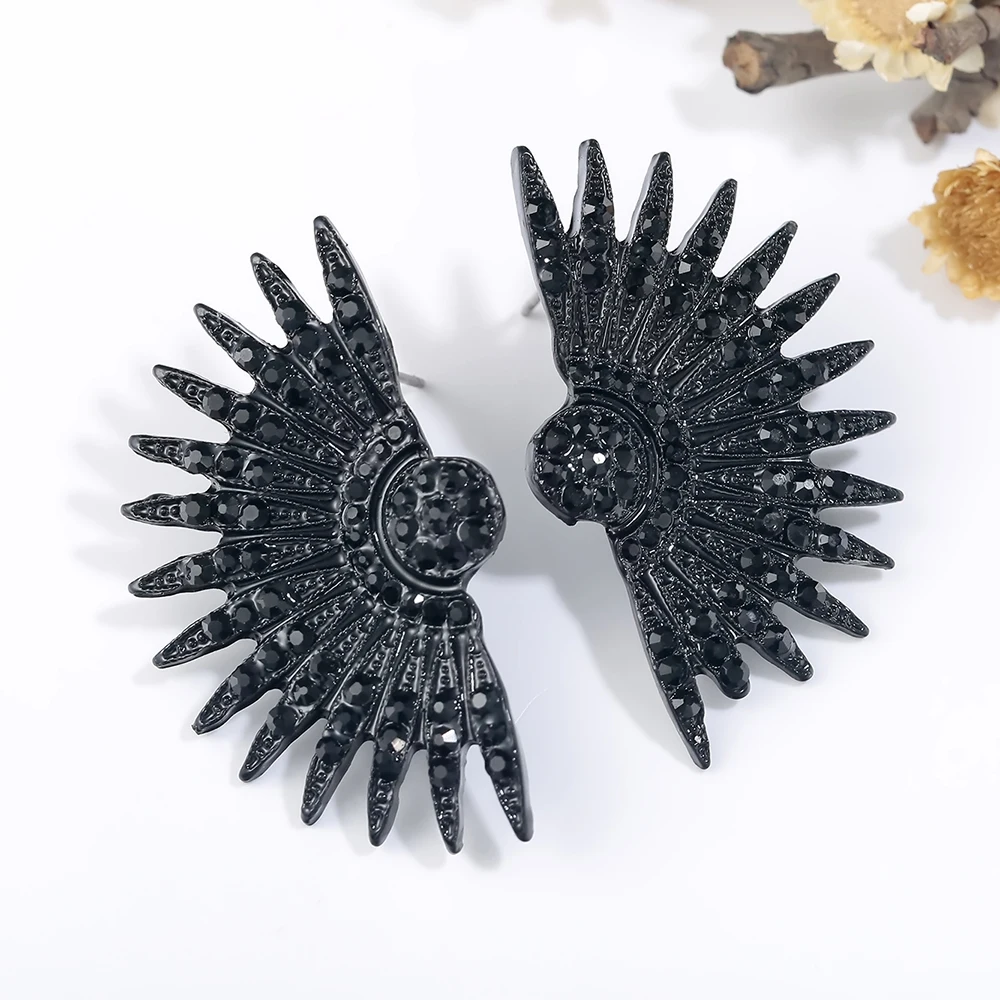 Женские винтажные серьги-гвоздики Meyfflin серьги с подсолнухами и кристаллами в