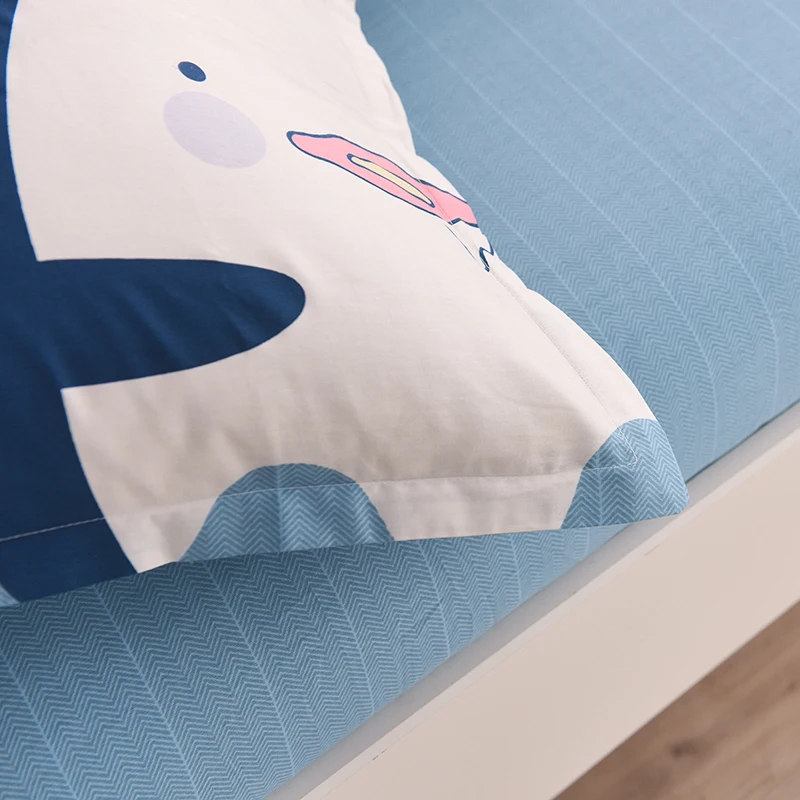 Плоский лист 4 размера хлопок мягкий рисунок пингвина из мультфильма 3 предмета