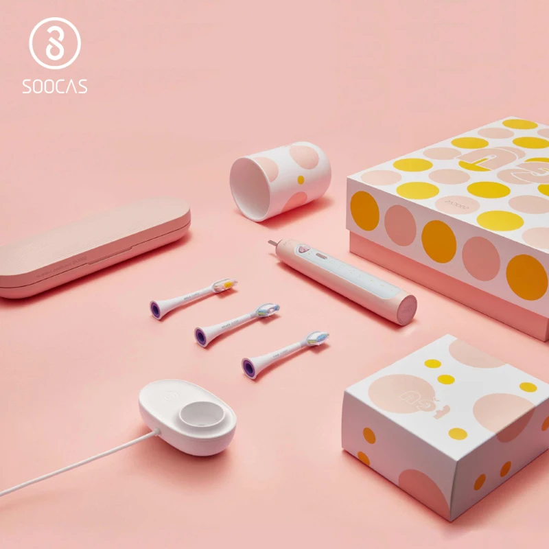 SOOCAS X3 sonic Электрический Зубная щётка xiaomi USB Беспроводная зарядка электрическая зубная щетка для взрослых ультра sonic Зубная щётка приложение 4 режимов чистки