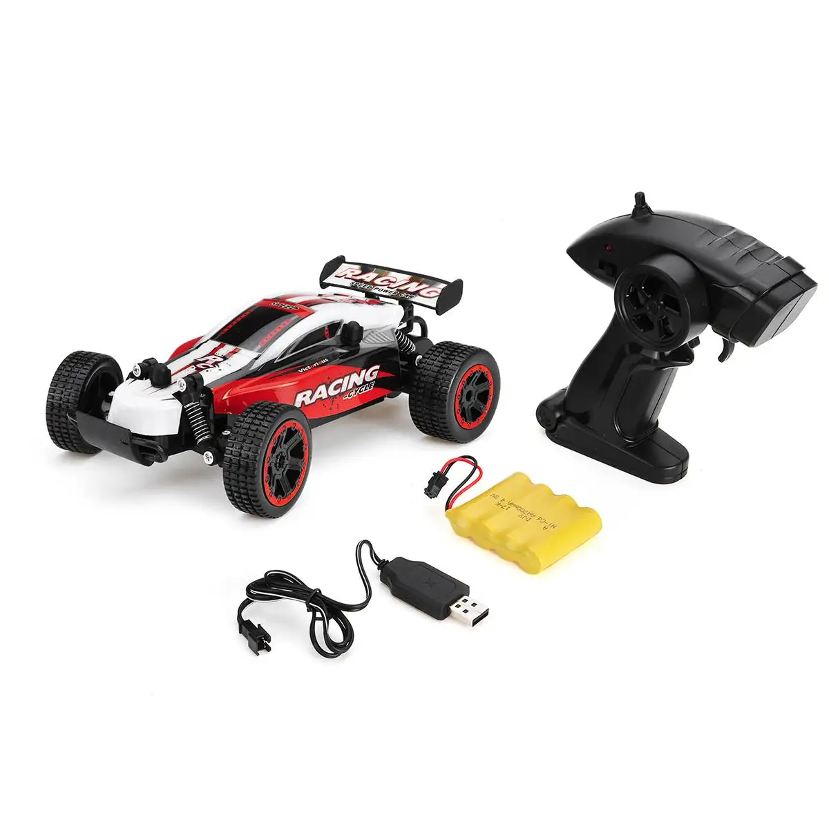 Белый RC гоночный автомобиль 2,4 г 4WD электрическая дистанционная игрушка-мотор детский подарок для мальчика высокоскоростной дорожный автомобиль скалолазание электрический автомобиль 1:18 Масштаб - Цвет: Белый