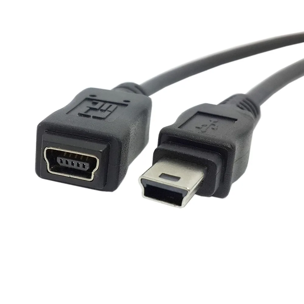 

USB 2.0 Hi speed Mini USB 5Pin Male to Female extension adapter cable 150cm 5ft