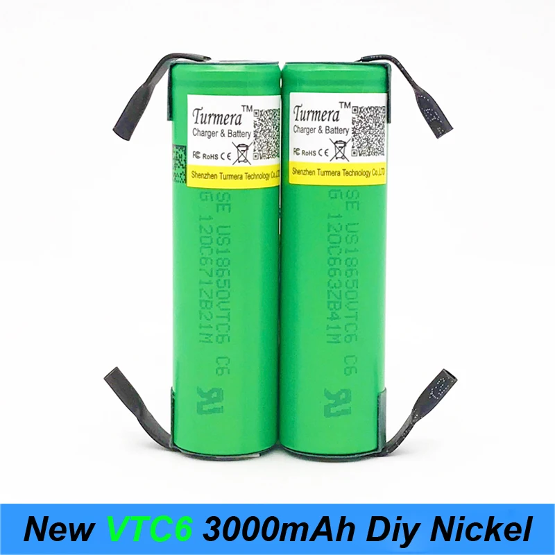 VTC6 3 7 V 3000mAh литий-ионная аккумуляторная батарея 18650 для US18650VTC6 30A электронные