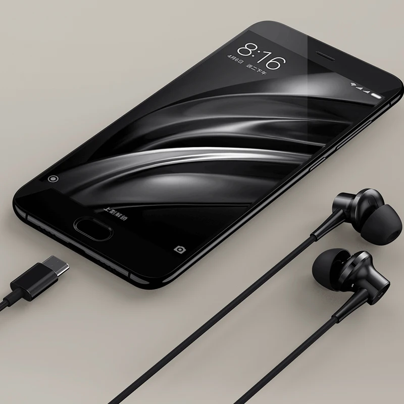 Xiaomi mi наушники ANC type-C с шумоподавлением проводное управление C для redmi note 7 7pro