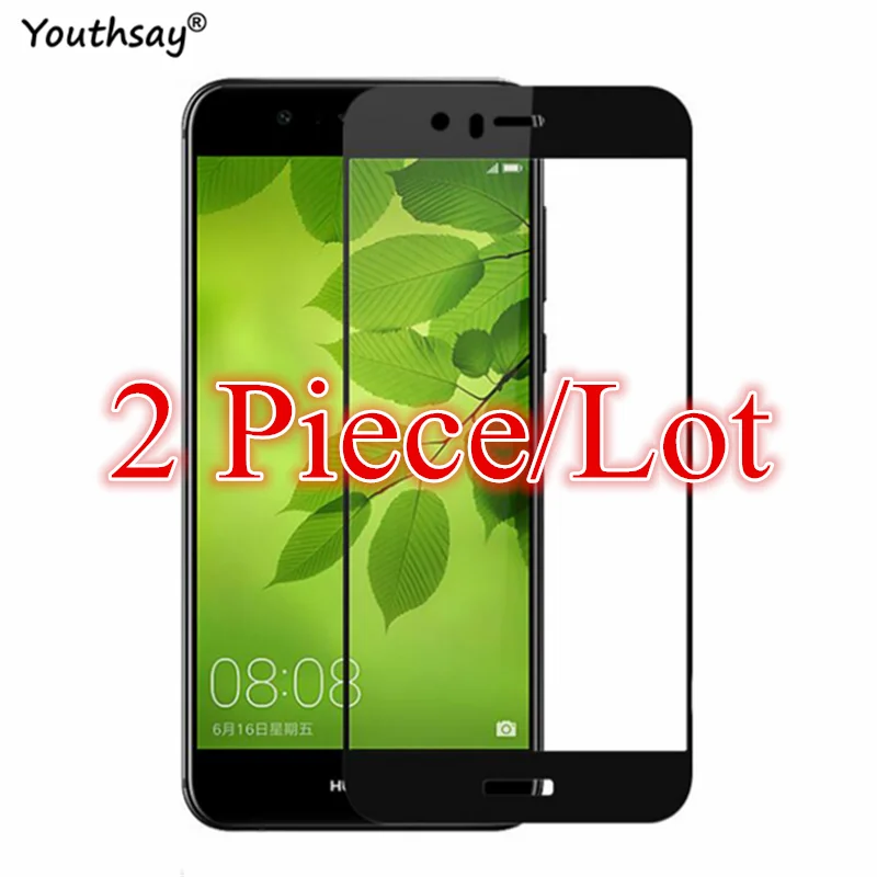 Protector de pantalla de cristal para Huawei Nova 2 Plus, pel&iacute;cula protectora de cobertura completa para Nova 2 Plus-0