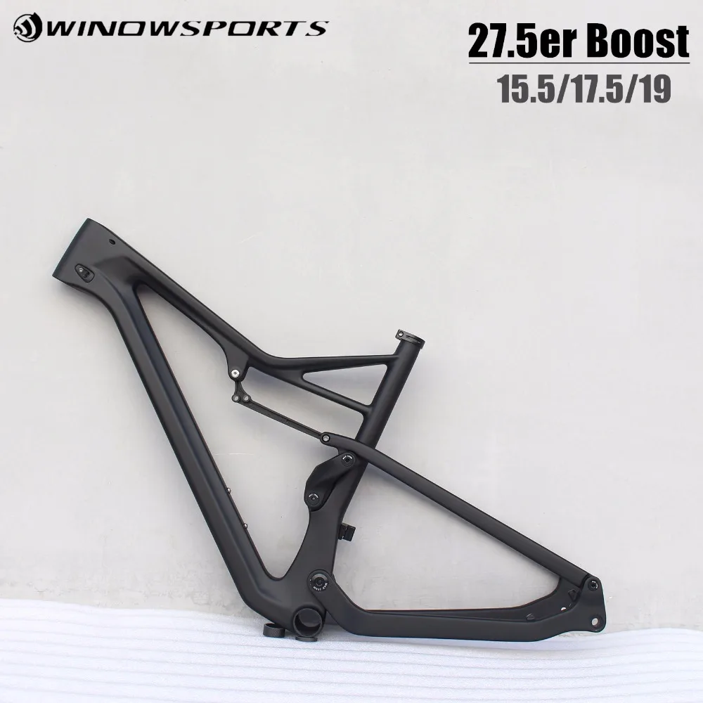 

2020 New Product 27.5er Boost carbon MTB Frameset carbon size 15.5/17.5/19 mtb bike frame 148*12 29er full suspension mtb bike