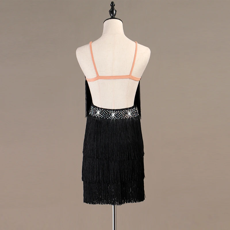 Женское платье с бахромой для латинских танцев недорогие платья и сальсы 3