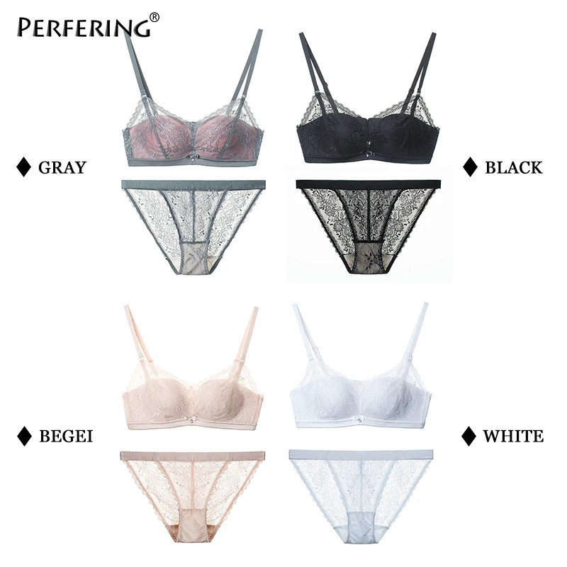 Perfering модный сексуальный комплект нижнего белья пуш ап Дамские кружевные