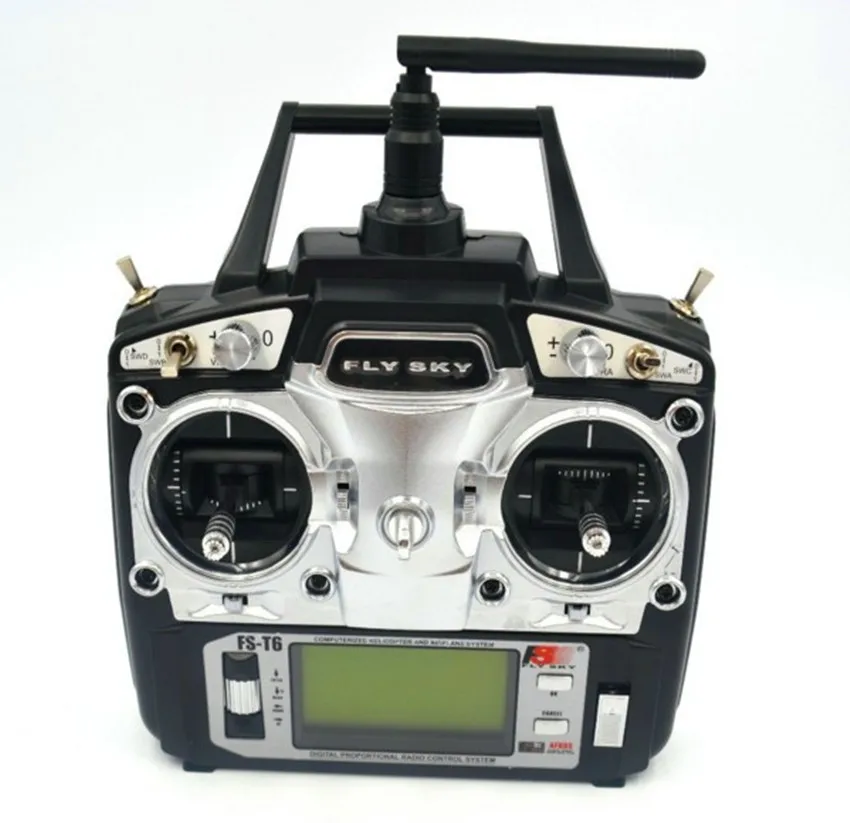 Flysky FS T6 6ch 2 4g ЖК экран передатчик + R6B приемник RC Квадрокоптер вертолет игрушки