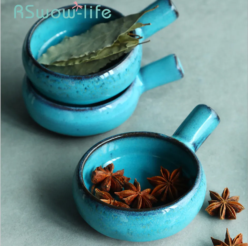 Керамическая посуда бытовые предметы 3 дюйма с ручкой блюда для соуса аксессуары