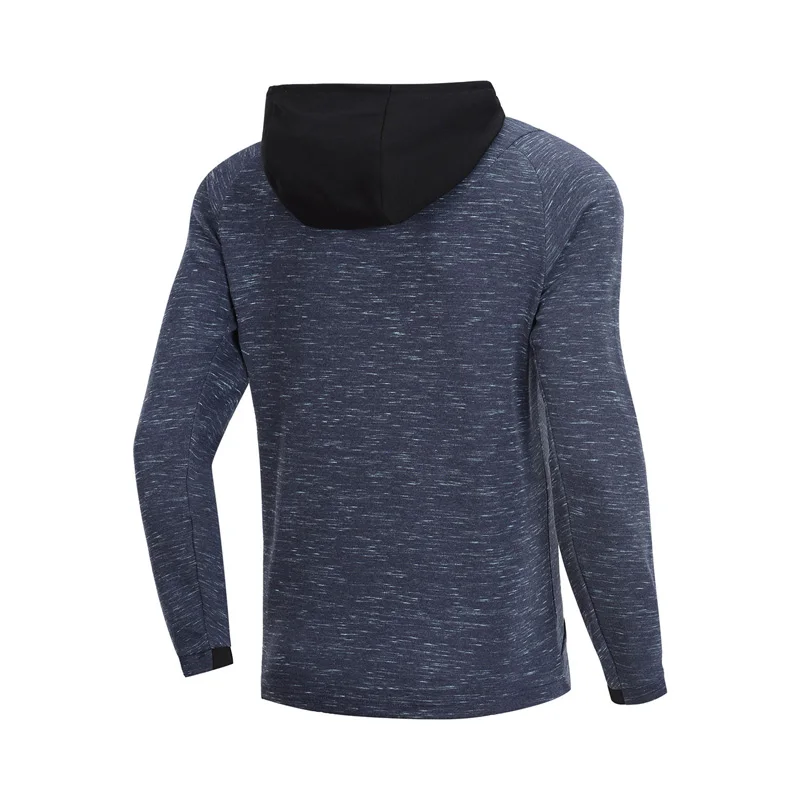 Li-Ning мужская тренировочная серия толстовка с 3D облегающим капюшоном из 100% хлопка