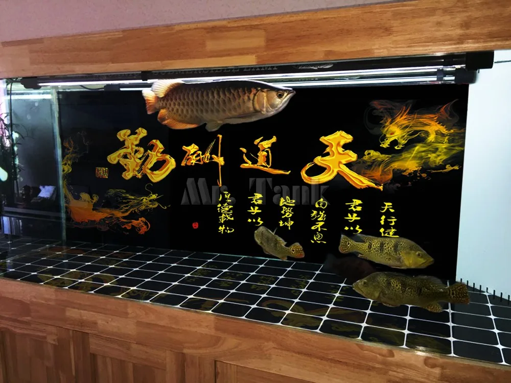 Индивидуальный большой плакат для аквариума с самоклеящейся высокой четкостью