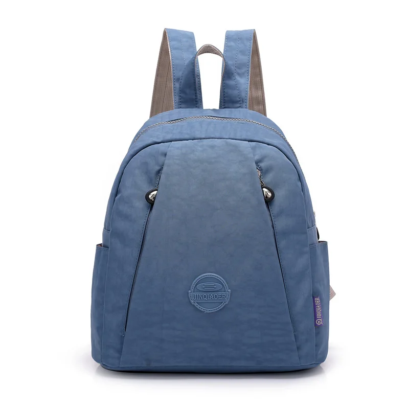 Женская школьная сумка рюкзак для девочек-подростков Mochila Feminina небольшой рюкзак для женщин нейлоновая Женская дорожная сумка для ноутбука Sac A Dos - Цвет: gray