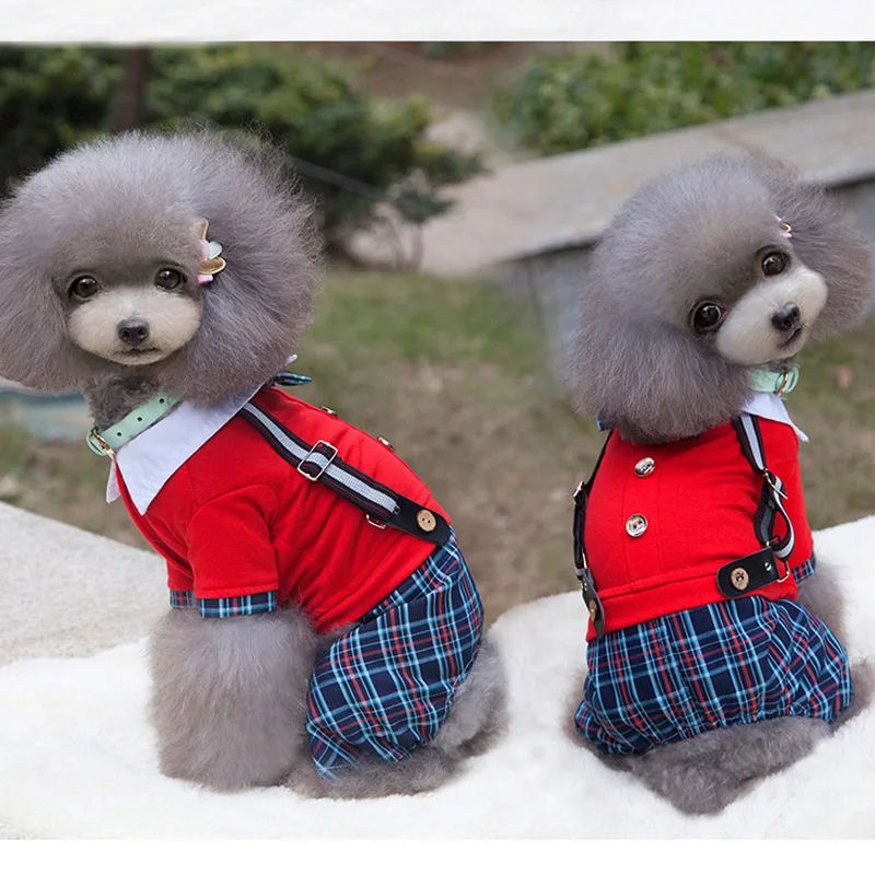 Новое Поступление Chicdog Хлопок Pet Одежда Для Собак Весна Лето Комбинезоны Четыре