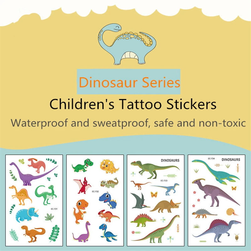1 шт. водостойкая мультяшная детская тату-наклейка | Дом и сад