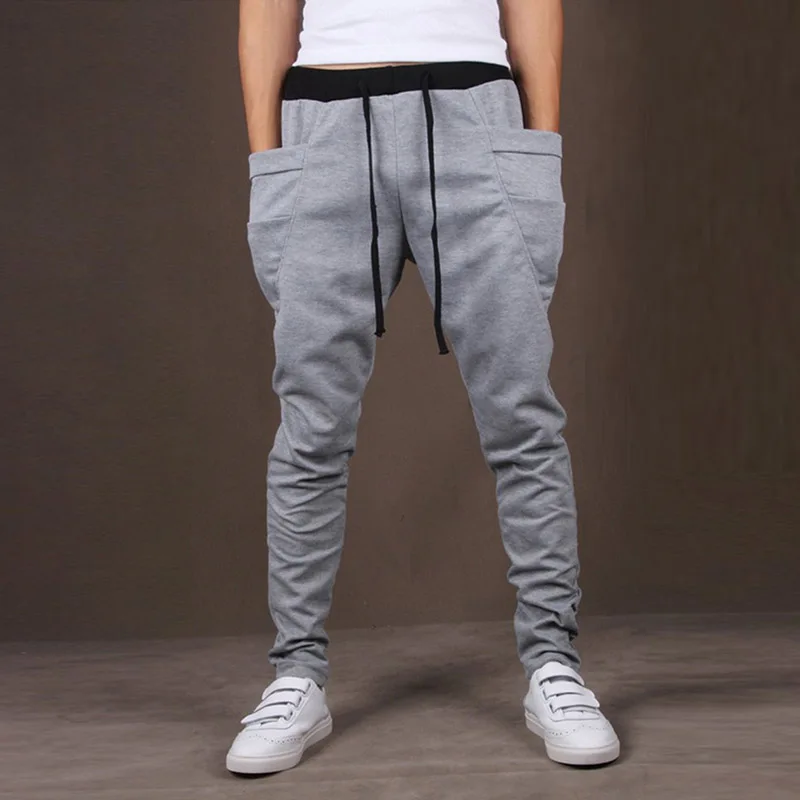 Мужские спортивные шаровары брюки повседневные модные мешковатые стильные в