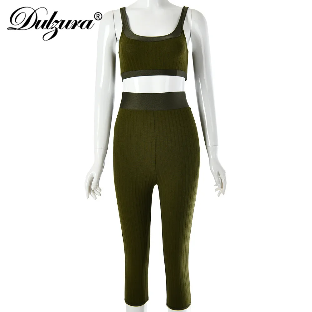 Dulzura/2019 летний женский костюм из двух предметов спортивный одежда больших