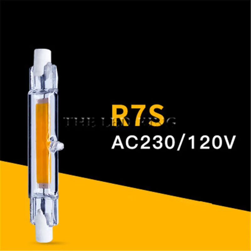 1x диммируемая Светодиодная лампа COB R7S 30 Вт 50 78 мм светодиодный светодиодная