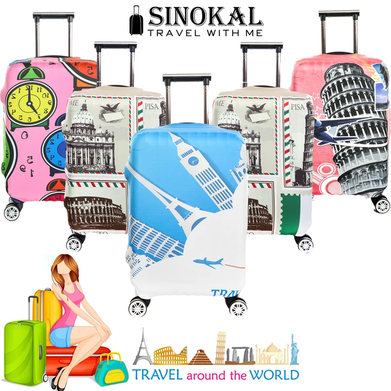 Чехлы для чемоданов Защитные чехлы эластичный чехол багажа плотный пылезащитный