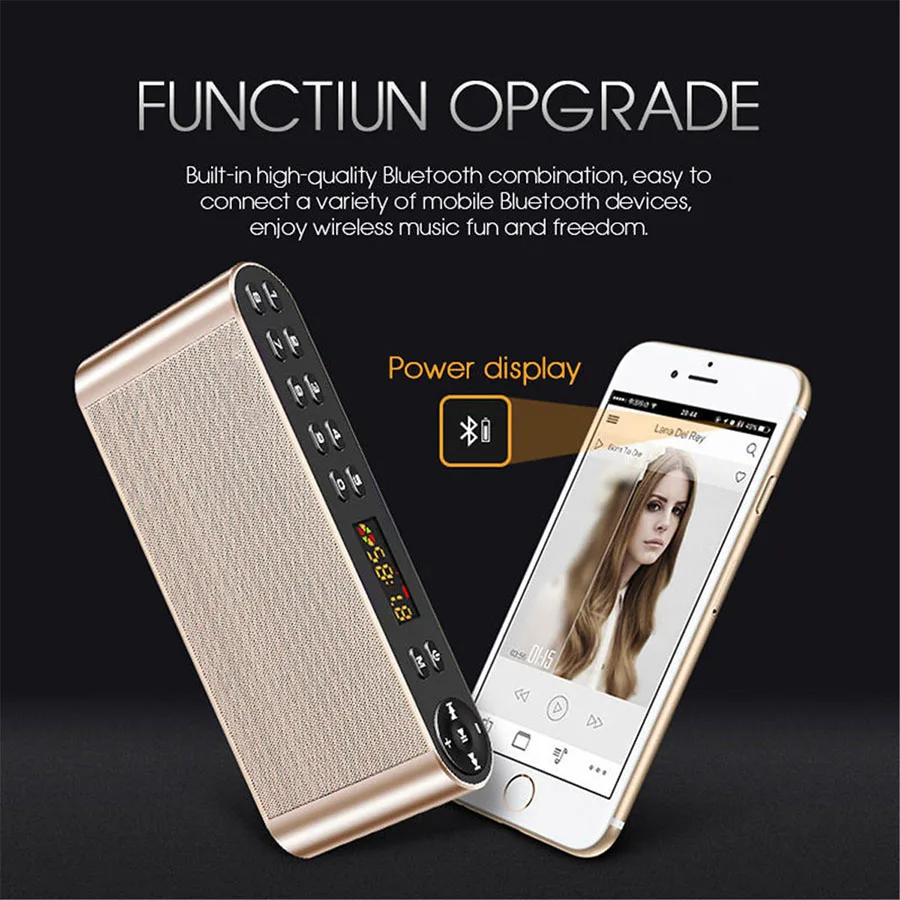 HIFI Bluetooth динамик Портативный беспроводной супер бас двойной колонки Саундбар с
