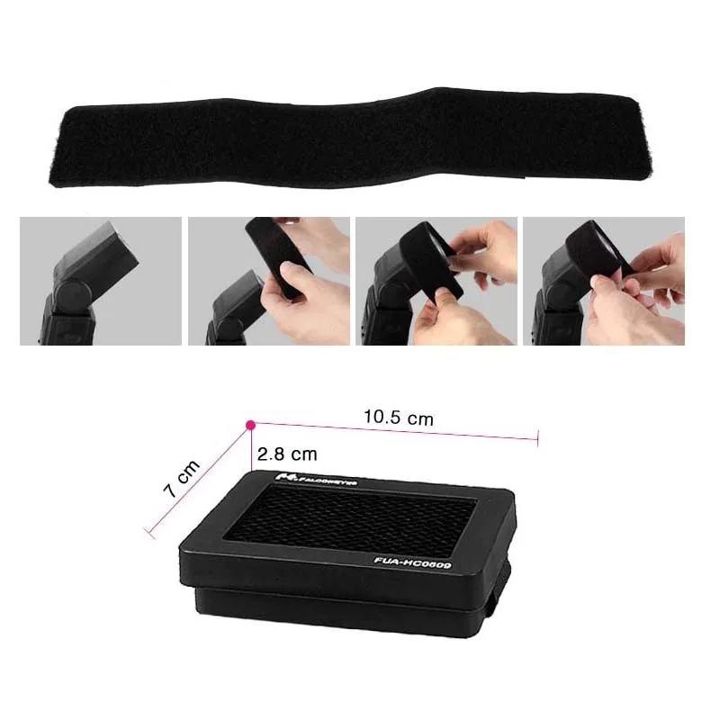 Комплект для вспышки FALCON EYES Honeycomb Grip с 10 цветными гелями Canon Nikon YONGNUO Metz Nissin flash Gun