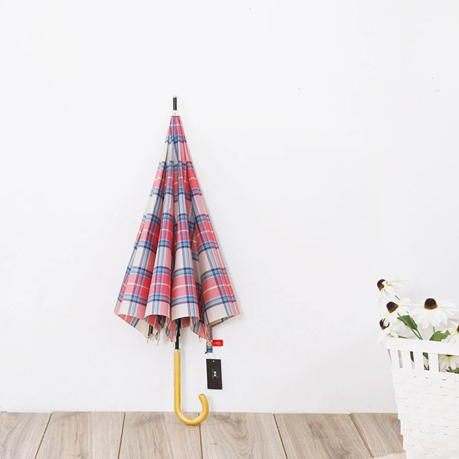 Полосатый Ретро зонтик с длинной ручкой креативные дамы дождь японский женщины