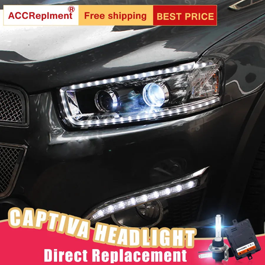 2 шт. светодиодный светодиодные фары для Chevrolet Captiva 2008-2014 ные Автомобильные