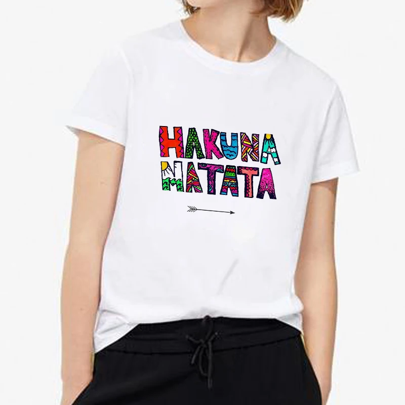 Эффектная Акуна Матата Футболка женская одежда 2019 фильм король лев лучший друг