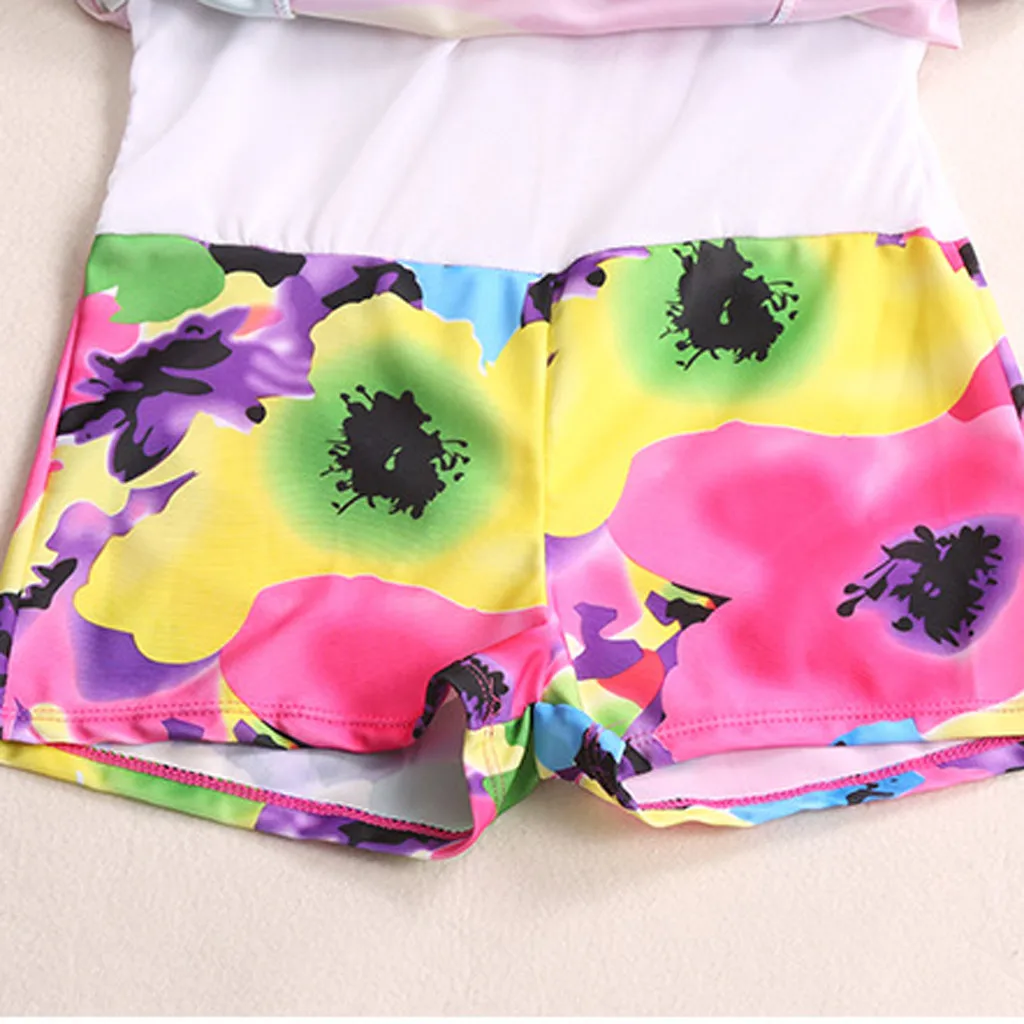 CHAMSGEND New Women's XL printed conservative swimming skirt sexy fashion beachwear one-piece swimsuit