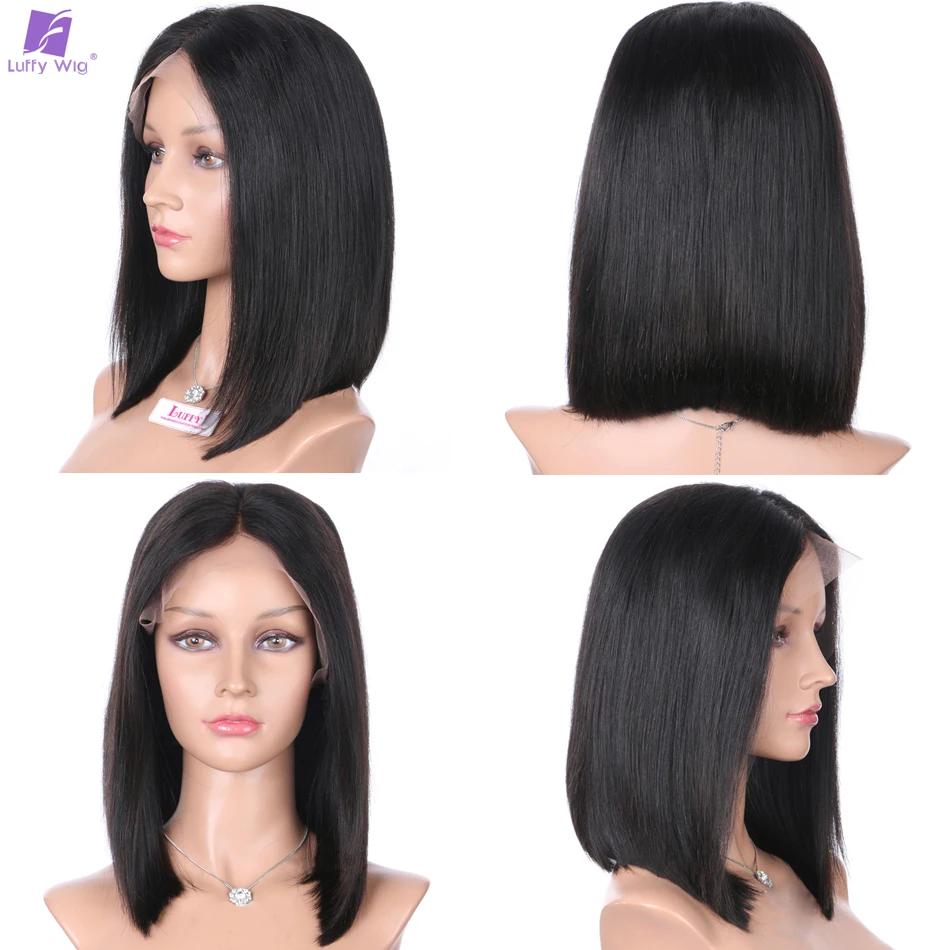 Парик Из прямых волос 13x6 перуанские волосы Remy с выбеленными узлами для женщин |