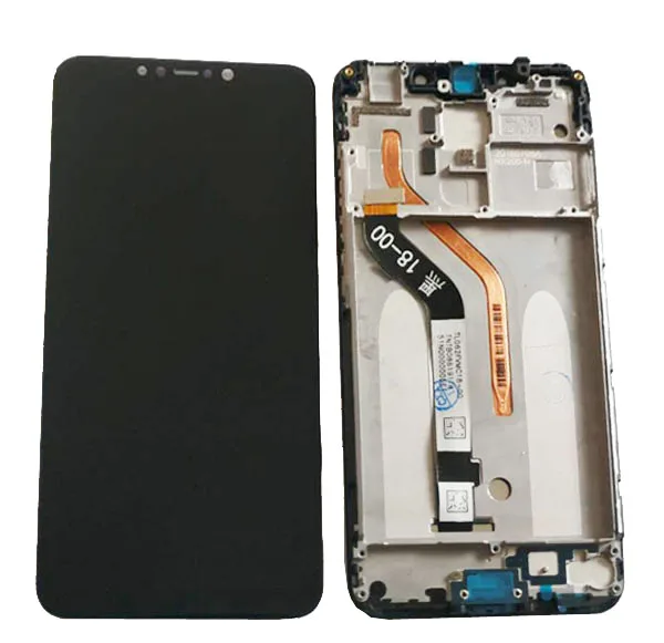 

6.18" For Xiaomi Pocophone F1 Poco F1 Mi F1 LCD Display With Touch Sensor Glass Digitizer With Frame White Black With Kits