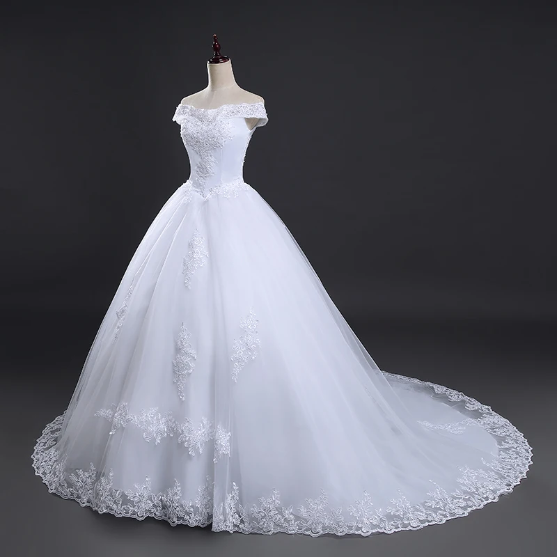 Свадебное платье Vestido De Noiva принцесса свадебное вечернее Аппликации Кружева 201907123
