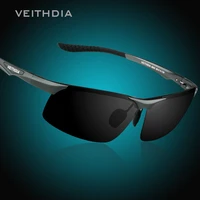 veithdia aluminum magnesium mens polarized sun glasses night vision mirror male eyewear sunglasses goggle oculos for men 6502