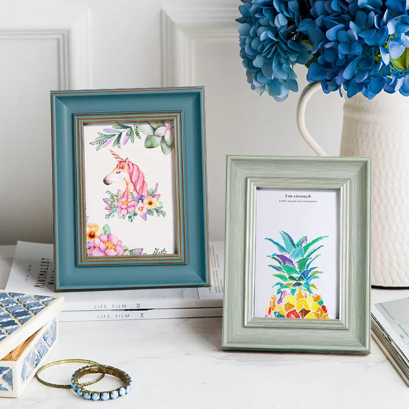Lovely Color Plastic Photo Frame For Baby Multi Size Picture Frame For Table Desktop Home Decor Gift For Kids marcos para fotos