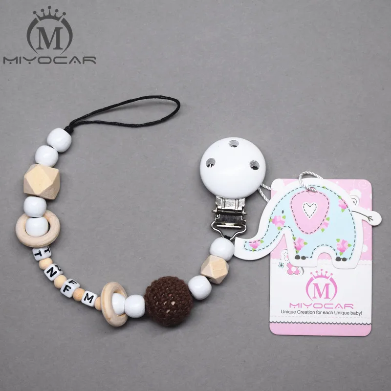 Элегантный деревянный зажим для соски прорезывателя|teether clip|pacifier clipsdummy clips |