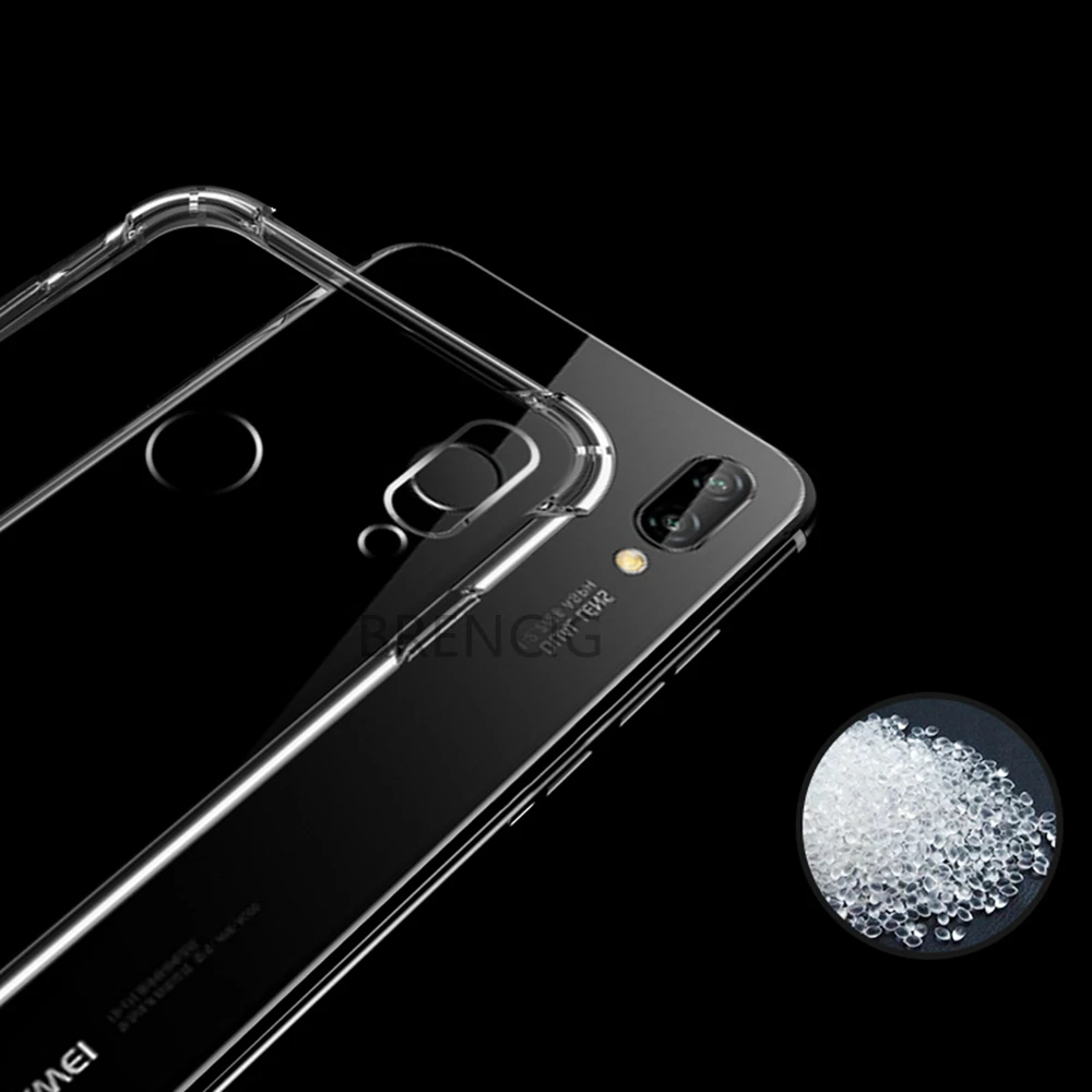 Прозрачный мягкий ТПУ чехол для телефона huawei P20 Mate20 Pro Lite Nova 4i 3 3i 2i P Smart + 2019 Mate10/10Pro