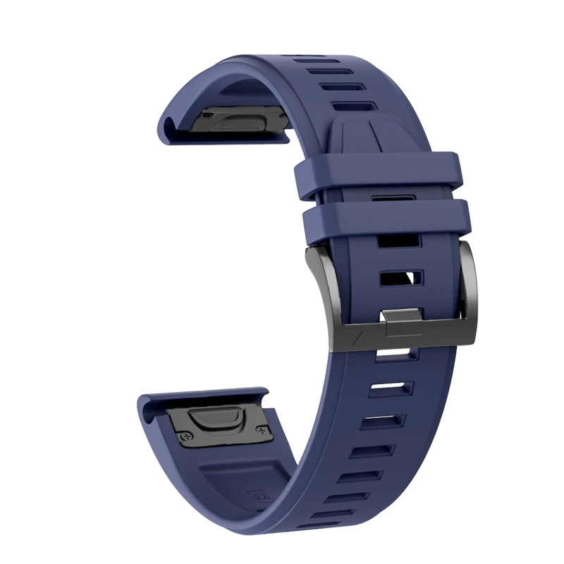 Ремешок для Garmin Fenix 5 5 Plus 22 мм быстросъемный силиконовый ремешок для наручных часов Garmin Instinct Forerunner 945 935 - Цвет ремешка: Dark blue