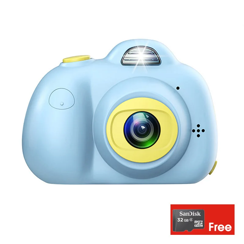 

Comkudi 2,0 дюйма HD DIY детские игрушки Цифровая камера записывает Детские красочные и интересные жизни + 32 Гб TF карта