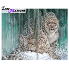 Алмазная живопись с леопардом, снегом, деревом, хобби, 5D, украшение ручной работы для дома, алмазная вышивка, полная выкладка 3F1600