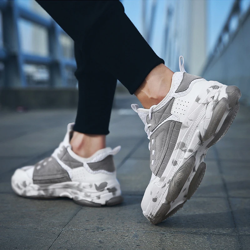 Men's shoes winter 2018 new thick soled trendy men's leisure running | Спорт и развлечения
