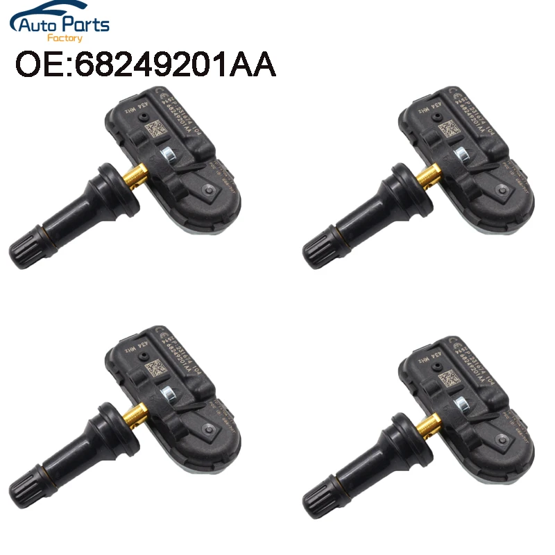 4 шт. датчик давления в шинах подходит для Jeep Cherokee Ram серии 14-18 68249201AA 4 шт. датчик давления в шинах подходит для Jeep Cherokee Ram серии 14-18 68249201AA