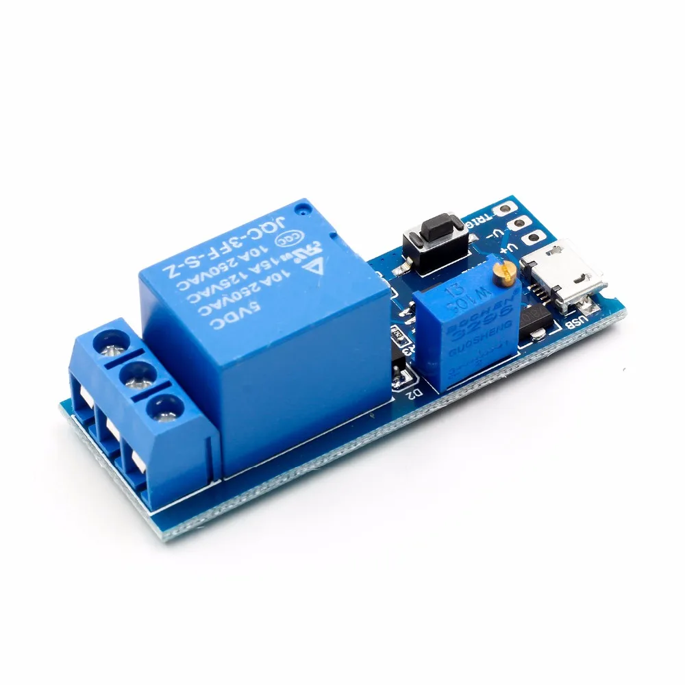 Умная электроника 5V 30V микро USB Мощность регулируемое реле задержки времени